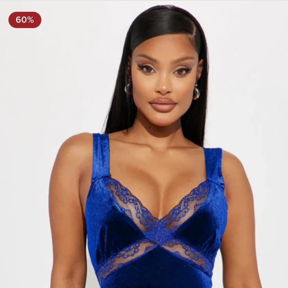 ~Fashion Nova Royal Blue Backless Dress~ - Picture 11 of 12